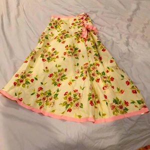 High/low corset detailed Sundance skirt